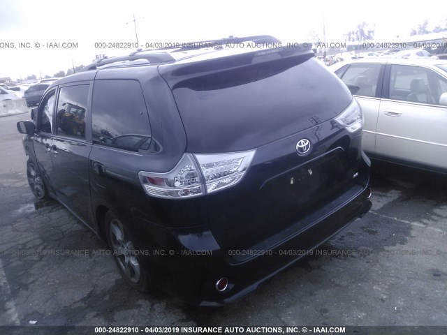 5TDXZ3DC4HS800514 - 2017 TOYOTA SIENNA SE BLACK photo 3