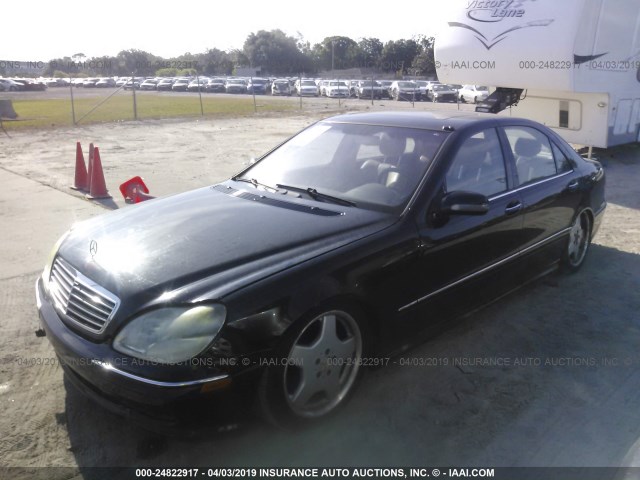 WDBNG75JX1A169013 - 2001 MERCEDES-BENZ S 500 BLACK photo 2