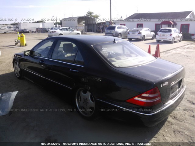 WDBNG75JX1A169013 - 2001 MERCEDES-BENZ S 500 BLACK photo 3