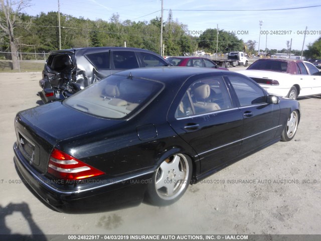 WDBNG75JX1A169013 - 2001 MERCEDES-BENZ S 500 BLACK photo 4