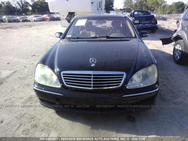 WDBNG75JX1A169013 - 2001 MERCEDES-BENZ S 500 BLACK photo 6