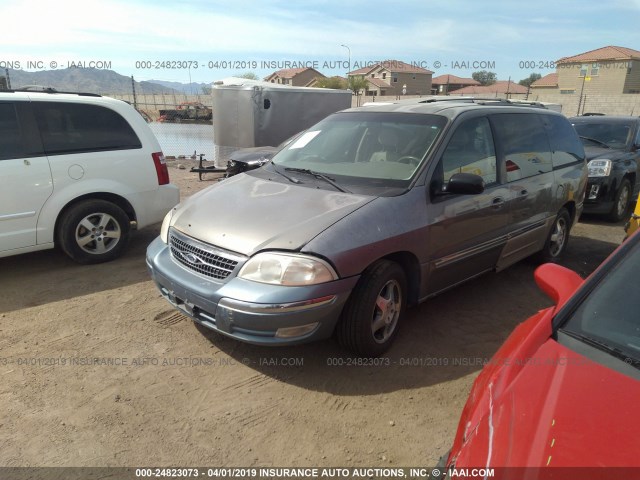 2FMDA5340YBC13708 - 2000 FORD WINDSTAR SEL GREEN photo 2