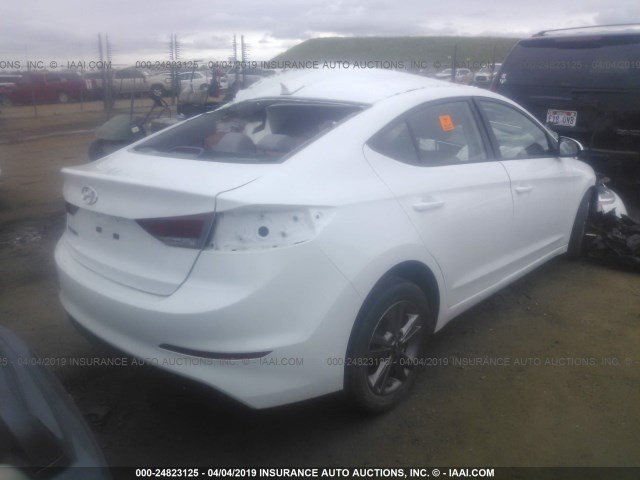 5NPD84LF9HH065011 - 2017 HYUNDAI ELANTRA SE/VALUE/LIMITED WHITE photo 4