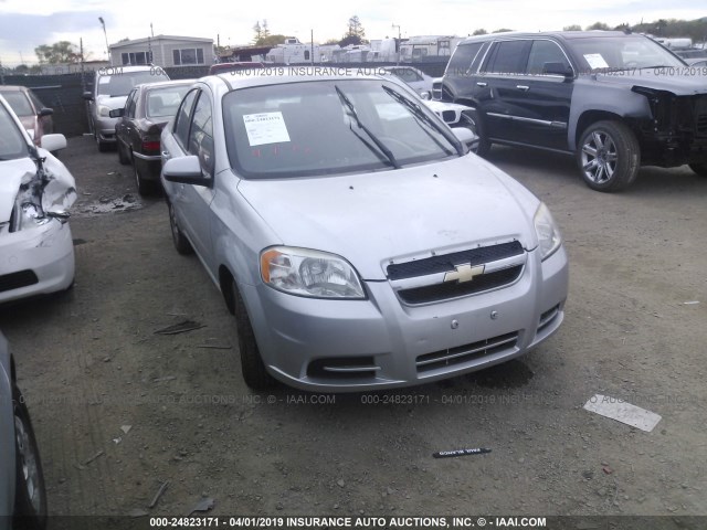 KL1TD5DE9BB152846 - 2011 CHEVROLET AVEO LS/LT SILVER photo 1
