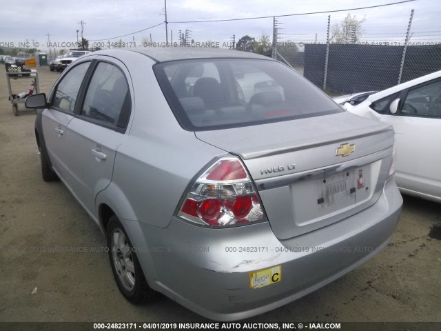 KL1TD5DE9BB152846 - 2011 CHEVROLET AVEO LS/LT SILVER photo 3