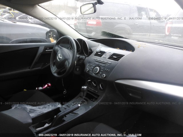 JM1BL1V75C1648573 - 2012 MAZDA 3 I BLACK photo 5