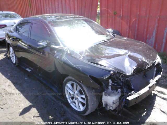 1N4AA5AP4BC863143 - 2011 NISSAN MAXIMA S/SV BLACK photo 1