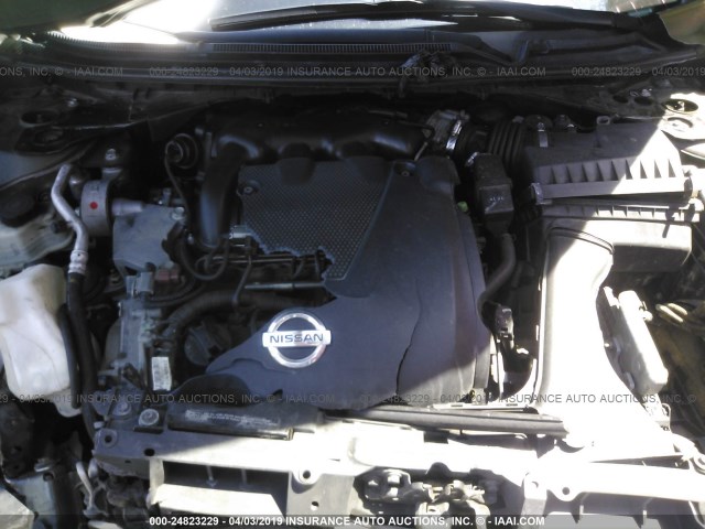 1N4AA5AP4BC863143 - 2011 NISSAN MAXIMA S/SV BLACK photo 10