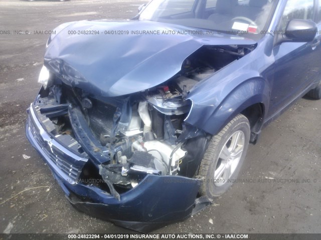 JF2SH6BC7AH782247 - 2010 SUBARU FORESTER XS Mavi foto 6
