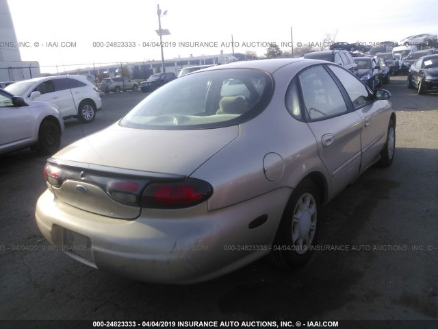 1FAFP52U3WA207185 - 1998 FORD TAURUS LX/SE GOLD photo 4