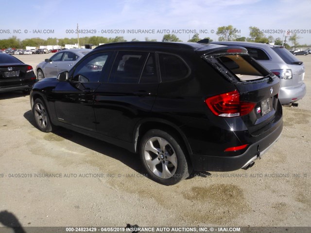 WBAVM1C55EVW52174 - 2014 BMW X1 SDRIVE28I BLACK photo 3