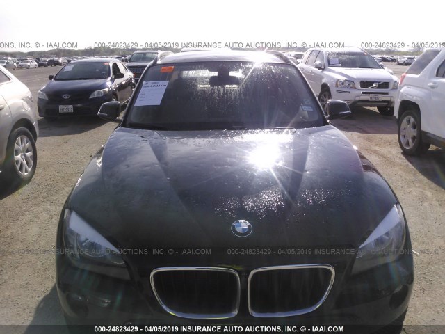 WBAVM1C55EVW52174 - 2014 BMW X1 SDRIVE28I BLACK photo 6