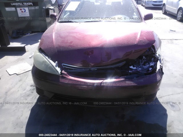 4T1BE30K66U164914 - 2006 TOYOTA CAMRY LE/XLE/SE RED photo 6