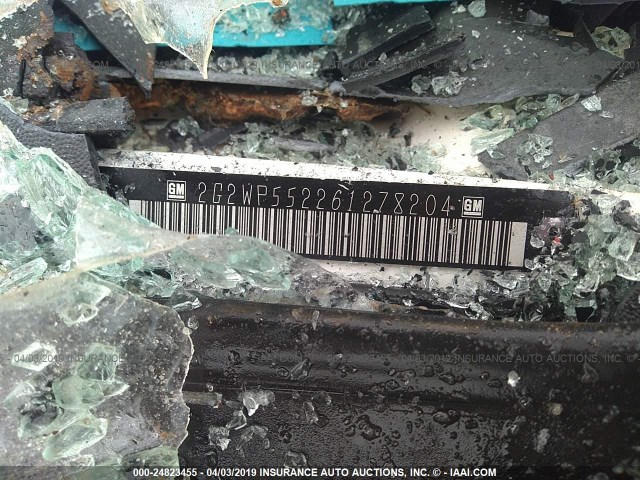 2G2WP552261278204 - 2006 PONTIAC GRAND PRIX 白色 照片 9