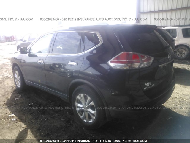 5N1AT2MN9GC795177 - 2016 NISSAN ROGUE S/SL/SV BLACK photo 3