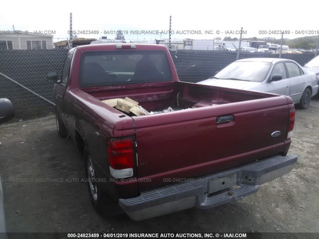 1FTYR10C5YPA47567 - 2000 FORD RANGER RED photo 3