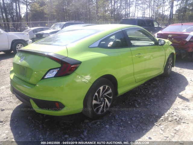 2HGFC4B07HH301542 - 2017 HONDA CIVIC LX GREEN photo 4