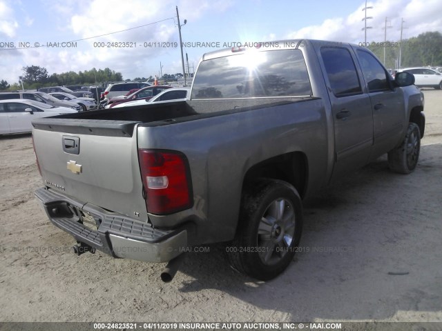 3GCFK23Y39G263013 - 2009 CHEVROLET SILVERADO K1500 LT GRAY photo 4