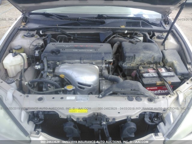 4T1BE32K84U914615 - 2004 TOYOTA CAMRY LE/XLE/SE BROWN photo 10