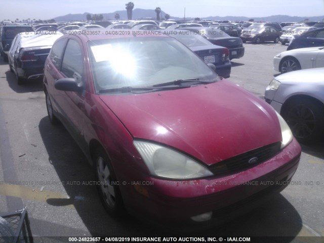 3FAFP31302R163840 - 2002 FORD FOCUS ZX3 RED photo 1