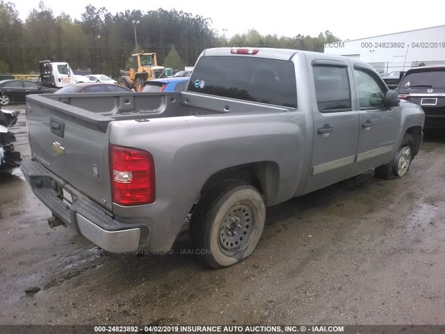 2GCEC13C571572530 - 2007 CHEVROLET SILVERADO C1500 CREW CAB GRAY photo 4