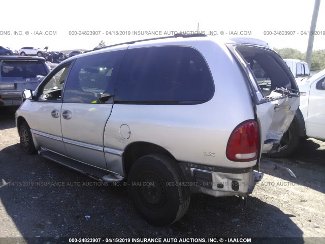 1C4GP44G1YB616816 - 2000 CHRYSLER TOWN & COUNTRY LX SILVER photo 3