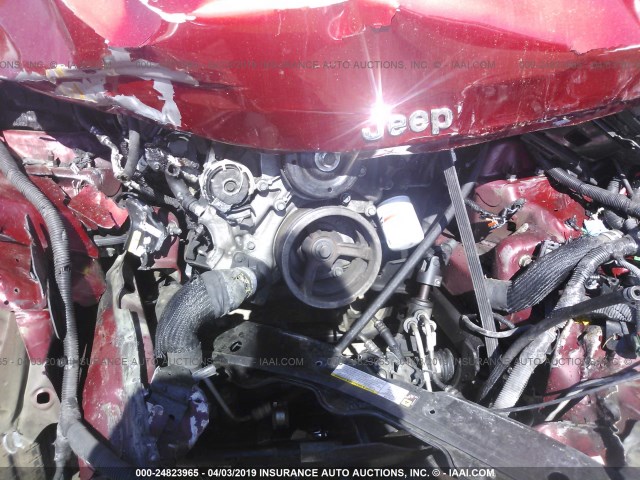 1J8GP28K49W526601 - 2009 JEEP LIBERTY SPORT RED photo 10