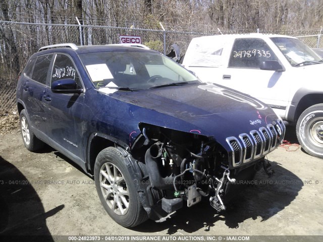 1C4PJMCSXEW146782 - 2014 JEEP CHEROKEE LATITUDE BLUE photo 1