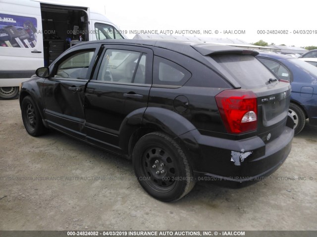 1B3HB48B27D519193 - 2007 DODGE CALIBER SXT BLACK photo 3