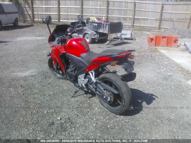 MLHPC4409D5000771 - 2013 HONDA CBR500 RA-ABS RED photo 3