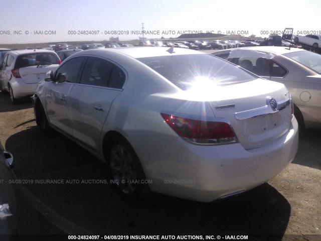 1G4GH5E33CF174388 - 2012 BUICK LACROSSE PREMIUM WHITE photo 3