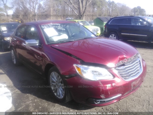 1C3BC2FBXBN601091 - 2011 CHRYSLER 200 LIMITED RED photo 1