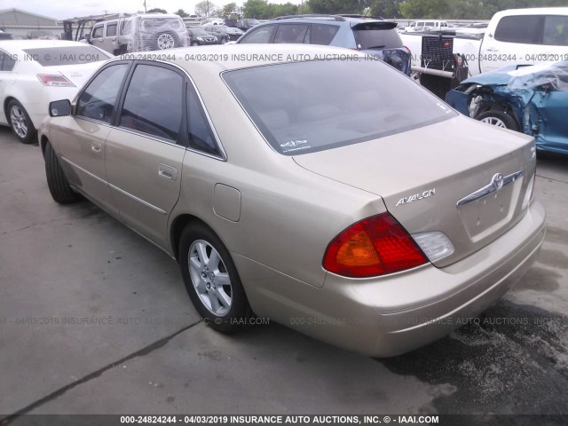 4T1BF28B81U146242 - 2001 TOYOTA AVALON XL/XLS Champagne photo 3