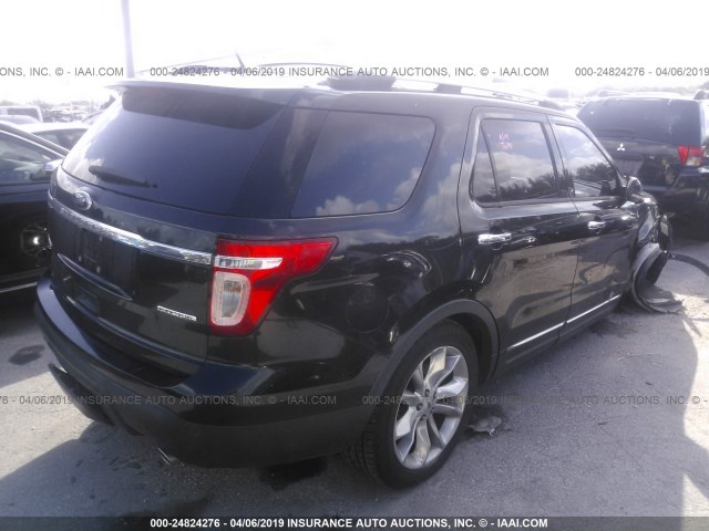 1FM5K7F87DGA96871 - 2013 FORD EXPLORER LIMITED BLACK photo 4