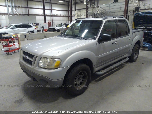 1FMZU77E82UC24534 - 2002 FORD EXPLORER SPORT TR  SILVER photo 2