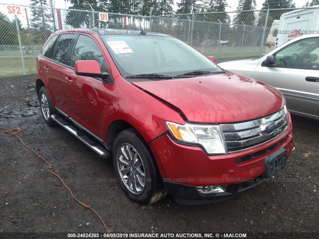 2FMDK3JC9ABB37651 - 2010 FORD EDGE SEL RED photo 1