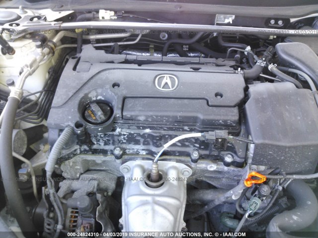 19UUB1F37FA006563 - 2015 ACURA TLX WHITE photo 10