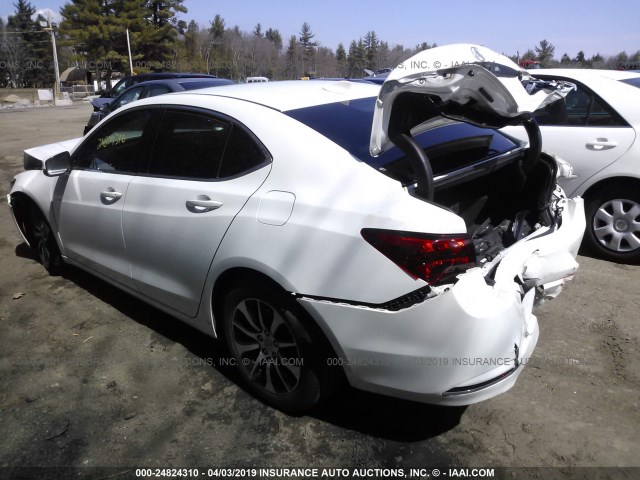 19UUB1F37FA006563 - 2015 ACURA TLX WHITE photo 3