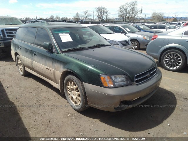 4S3BH686726631227 - 2002 SUBARU LEGACY OUTBACK LIMITED GREEN photo 1