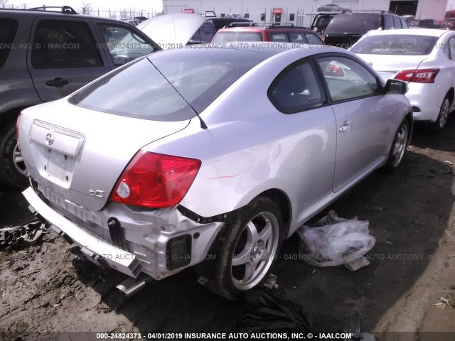 JTKDE177160117325 - 2006 TOYOTA SCION TC ვერცხლისფერი ფოტო 4