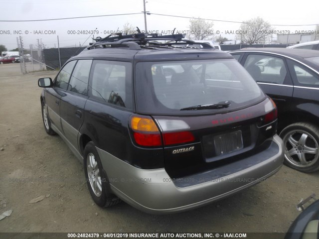 4S3BH675517612046 - 2001 SUBARU LEGACY OUTBACK AWP 蓝色 照片 3