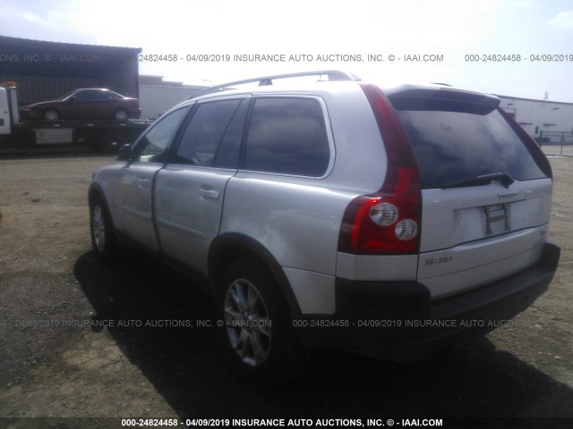 YV1CZ852X51210838 - 2005 VOLVO XC90 V8 SILVER photo 3