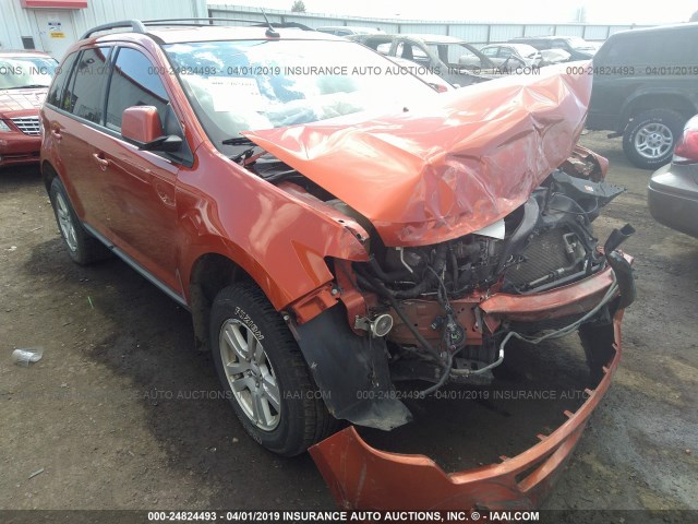 2FMDK48C98BA88425 - 2008 FORD EDGE SEL ORANGE photo 1