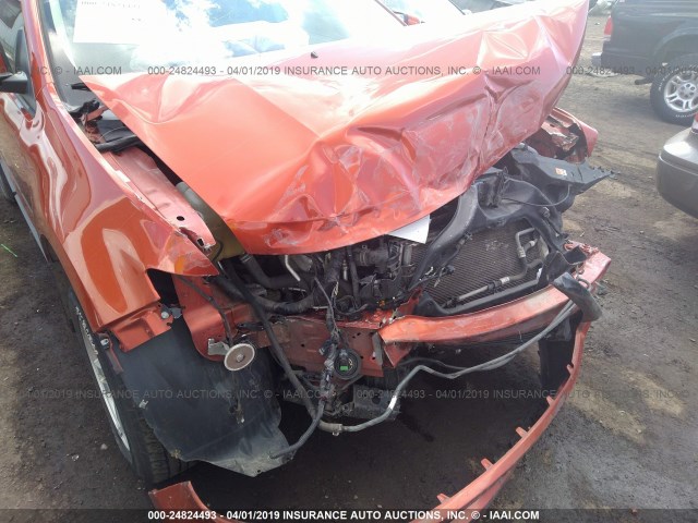 2FMDK48C98BA88425 - 2008 FORD EDGE SEL ORANGE photo 6