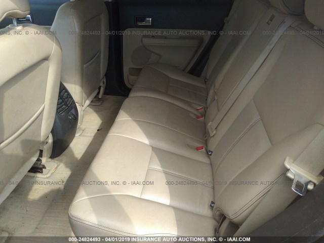 2FMDK48C98BA88425 - 2008 FORD EDGE SEL ORANGE photo 8