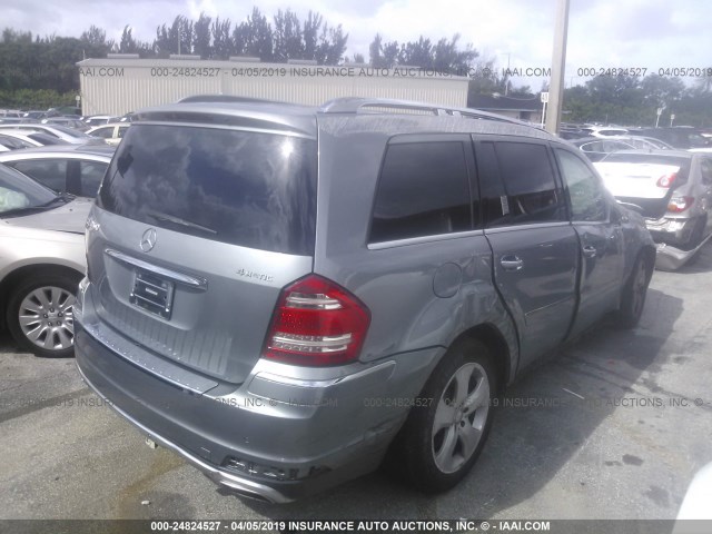 4JGBF7BE4CA765716 - 2012 MERCEDES-BENZ GL 450 4MATIC SILVER photo 4