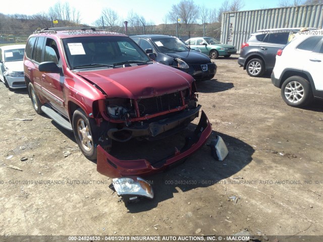 1GKDT13S222370924 - 2002 GMC ENVOY RED photo 1