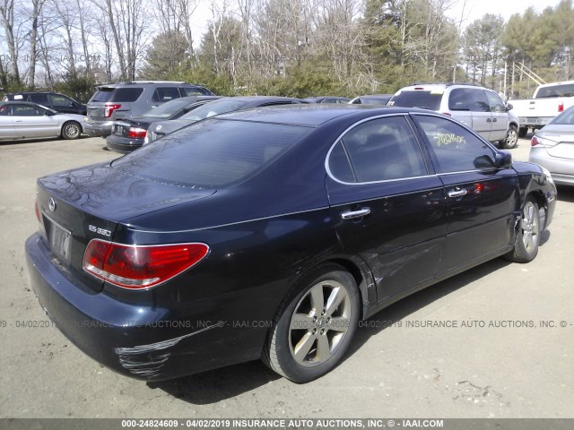 JTHBA30G865144779 - 2006 LEXUS ES 330 BLACK photo 4