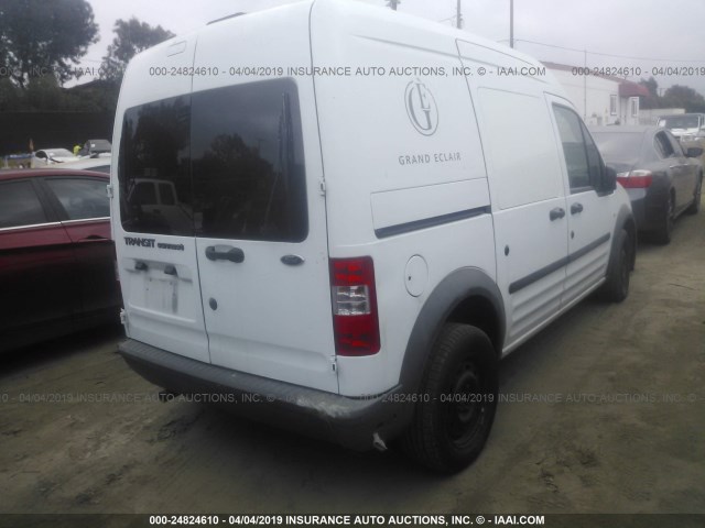 NM0LS7CN9AT026049 - 2010 FORD TRANSIT CONNECT XL WHITE photo 4