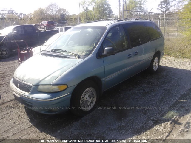1C4GP54L2TB357037 - 1996 CHRYSLER TOWN & COUNTRY  TURQUOISE photo 2